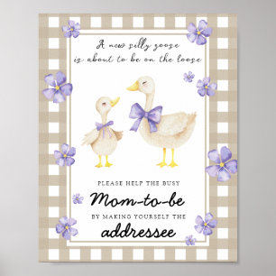 Silly goose - Help the Busy Mom-to-Be Poster
