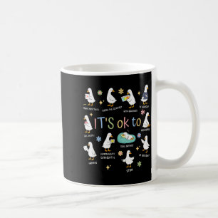 Silly goose is to mental health men women matching coffee mug