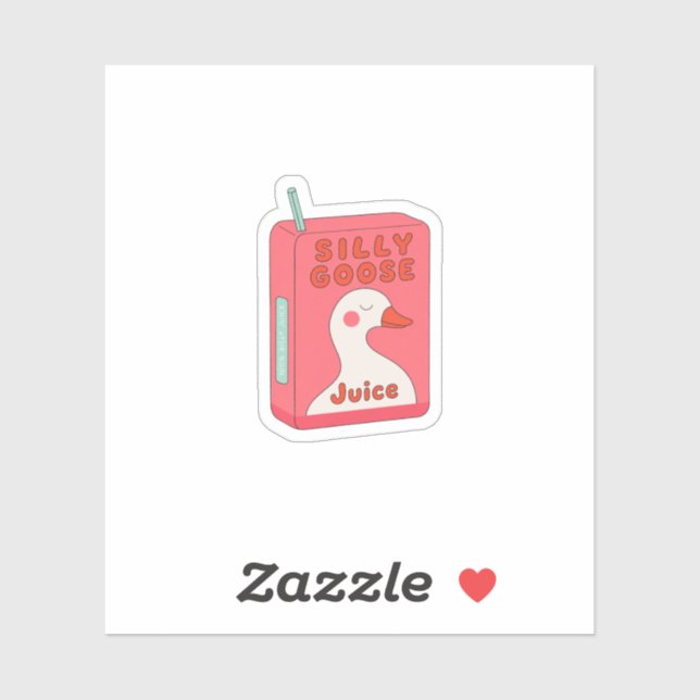 Silly Goose Juice Box Funny Goose Lover  (Sheet)