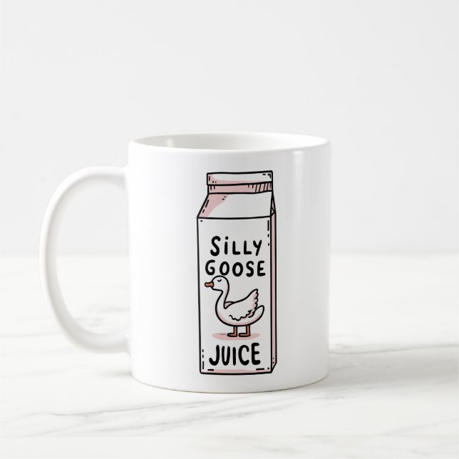 Silly goose juice coffee mug (Left)