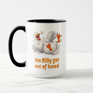 Silly Goose Laughing Cartoon Mug