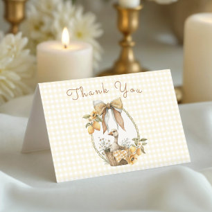 Silly Goose Lemon Watercolor Baby Shower Thank You Card