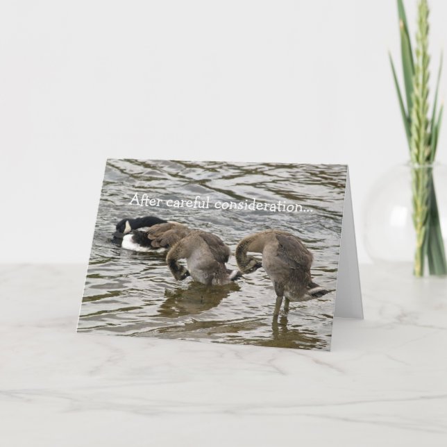 Silly Goose Love Holiday Card (Front)