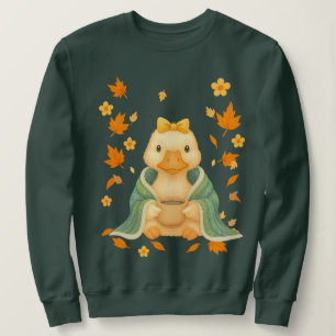 Silly Goose & Mallard Ducks Fall   Cosy Autumn Wat Sweatshirt