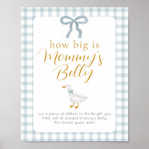 Silly Goose Mommys Belly Baby Shower Game Sign