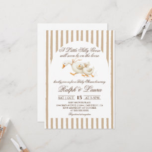 Silly Goose Neutral Baby Shower Invitation