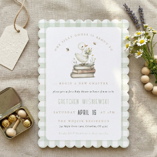 Silly Goose New Chapter Spring Baby Shower  Invitation