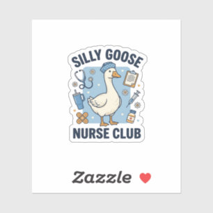 Silly Goose Nurse Club Funny Nurse Vector Design_1