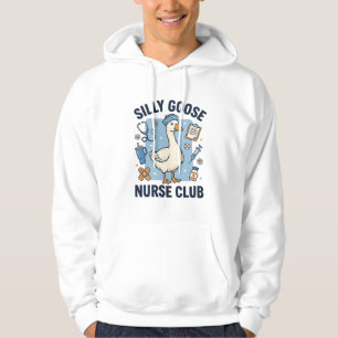 Silly Goose Nurse Club Funny Nurse Vector Design_1 Hoodie