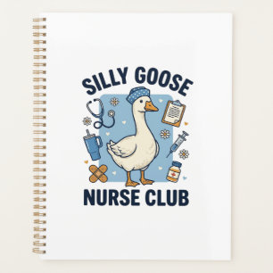 Silly Goose Nurse Club Funny Nurse Vector Design_1 Planner