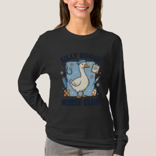 Silly Goose Nurse Club Funny Nurse Vector Design_1 T-Shirt