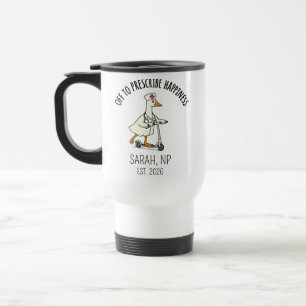 Silly Goose Nurse Practitioner Mug, Funny NP Gradu Travel Mug