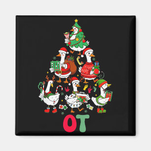 Silly goose occupational therapy christmas tree ot magnet