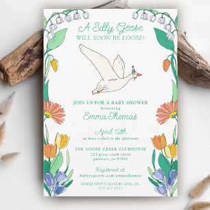 Silly Goose on the Loose Baby Shower Invitation