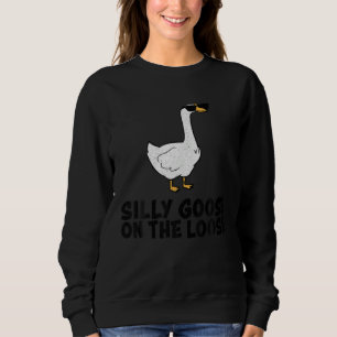 Silly Goose On The Loose Cottagecore Farm Animal J Sweatshirt