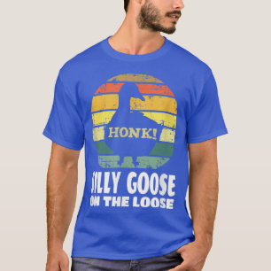 Silly Goose On The Loose Funny Cute Bird Lover Gif T-Shirt