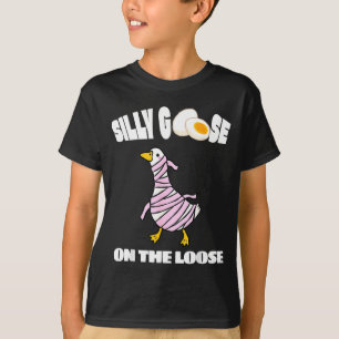 Silly Goose On The Loose Funny Mummy Goose Graphic T-Shirt