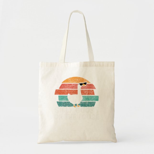 Silly Goose On The Loose Tote Bag (Front)