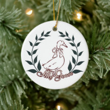 Silly goose ornament