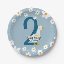 Silly Goose Paper Plate