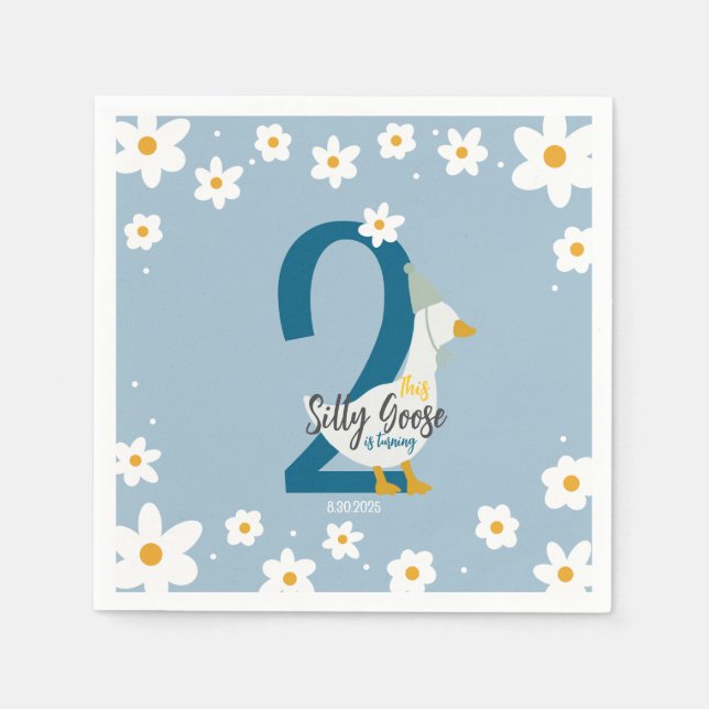 Silly Goose Party Napkin (Front)