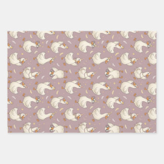Silly Goose Party – Quirky Birthday Design Wrapping Paper Sheet