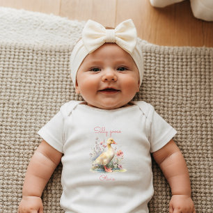 Silly Goose Personalised Gift Newborn Baby Bodysuit