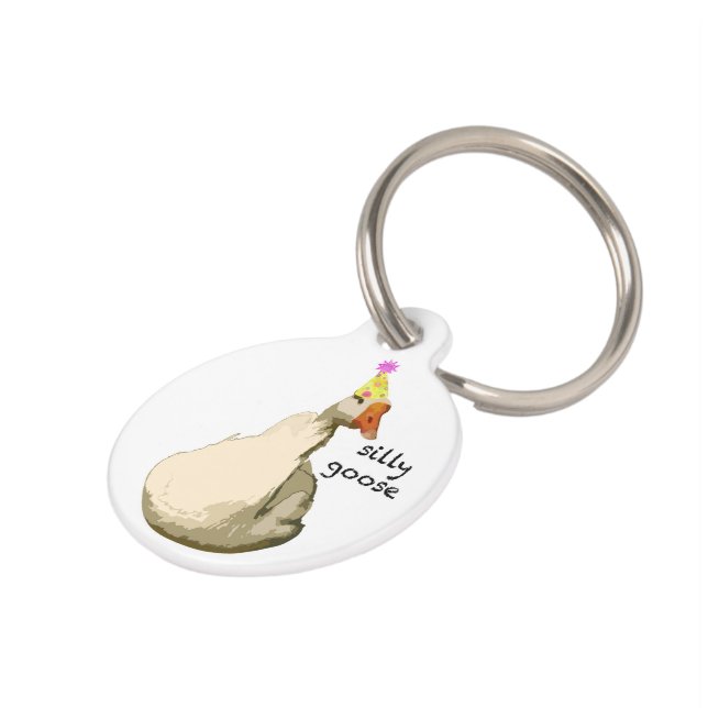 Silly Goose Pet Tag (Side)