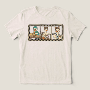 Silly Goose Physical Therapist Vintage Gift Tri-Blend Shirt