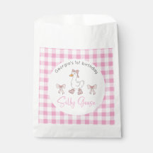 Silly Goose Pink Birthday Favour Bag