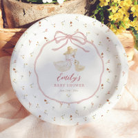 Silly Goose Pink Bow Wildflower Baby Shower