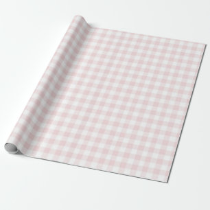 Silly Goose Pink Gingham Birthday Party Wrapping Paper