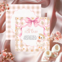 Silly Goose Pink Gingham Daisy Books for Baby