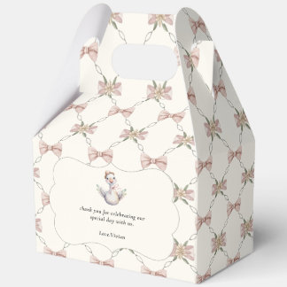 Silly Goose Preppy Bow Baby Shower Favour Box