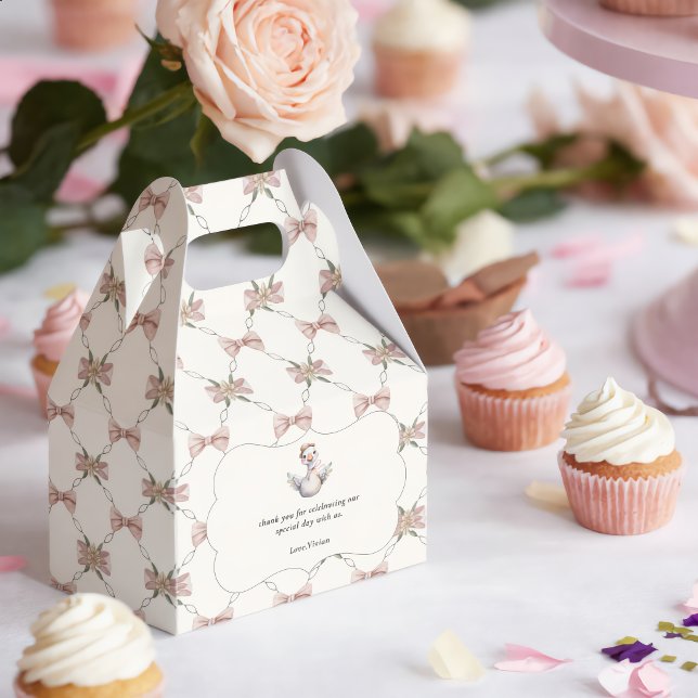 Silly Goose Preppy Bow Baby Shower Favour Box (Creator Uploaded)