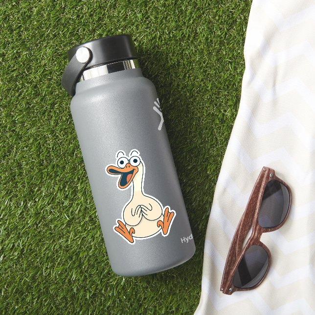 Silly Goose, Quirky, Funny Cartoon Goose (HydroFlask Insitu)