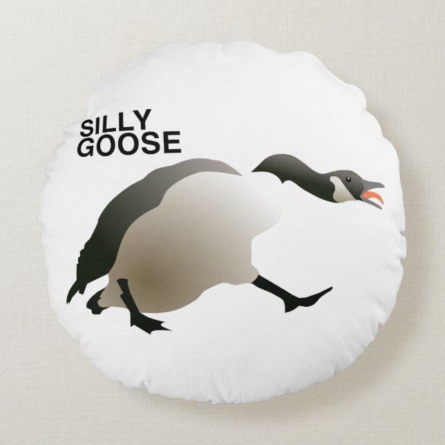 Silly Goose Round Cushion (Front)
