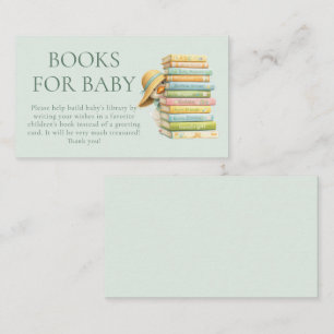 Silly Goose Sage Books for Baby Shower Enclosure Card