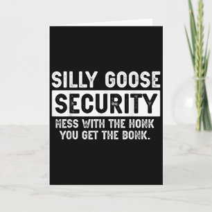 Silly Goose Security Funny Halloween Costume Card