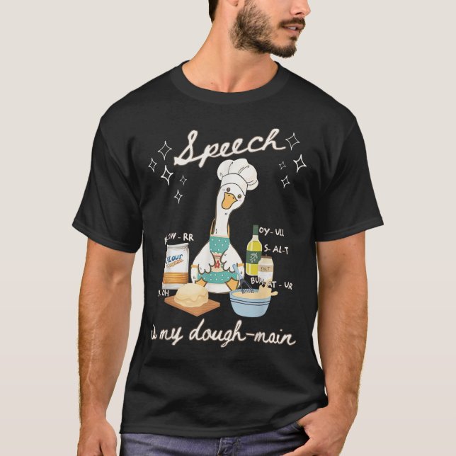 Silly Goose Speech Language Pathologist  T-Shirt (Front)