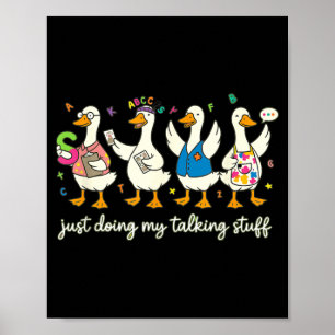 Silly Goose Speech Therapist Autism Awareness Poster