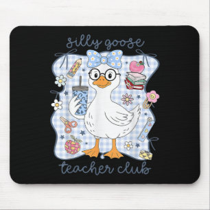 Silly Goose Teacher Club Back To School Funny Firs Mouse Mat