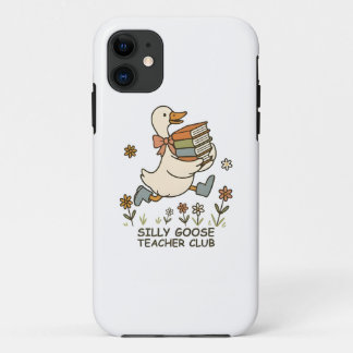 Silly Goose Teacher Club Funny Back to School  iPhone 11 Case