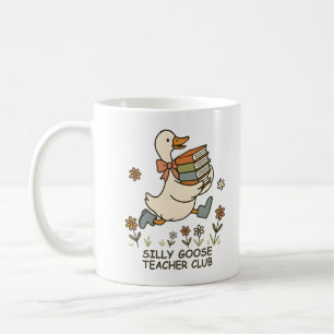 Silly Goose Teacher Club Funny Back to School Coffee Mug