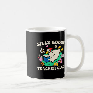 Silly Goose Teacher Club Retro Groovy Teacher Back Coffee Mug