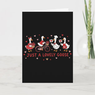 Silly Goose Valentine Cute Honk Love For Couples  Card