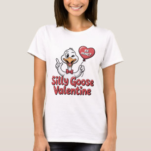 Silly Goose Valentine Shirt - Cute Winking Goose H