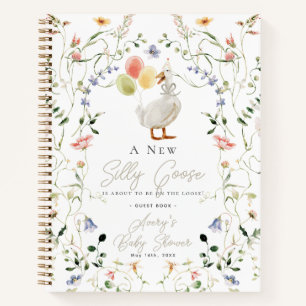 Silly Goose Wildflower Baby Shower Guest Book