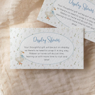 Silly Goose Wildflower Blue Boy Display Shower Enclosure Card