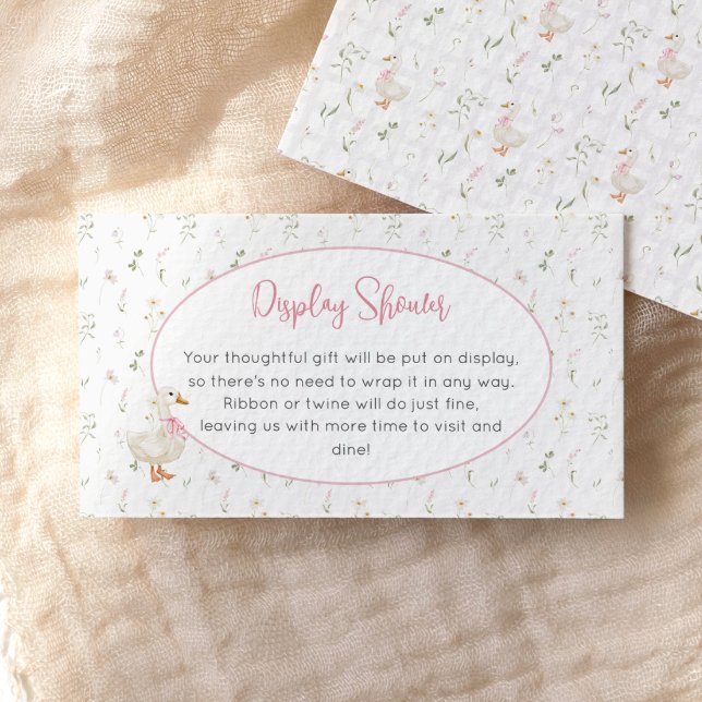 Silly Goose Wildflower Girl Display Shower Enclosure Card (Creator Uploaded)